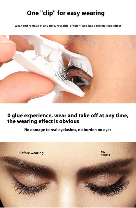 Magnetic Eyelashes Kit with Applicator – No Glue